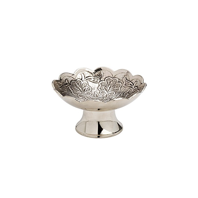 NKlaus Incense Bowl Storage Bowl Incense Burner Smoke Barrel Silver