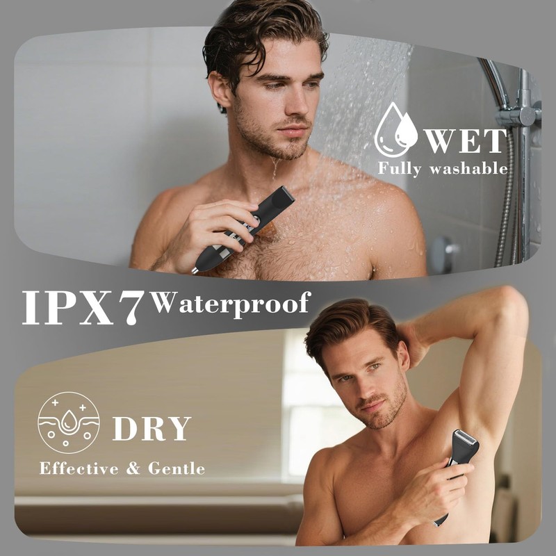 Hatteker 3 in 1 Multifunctional Dual - Head Body Hair