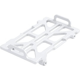 ZIJOT SCX24 Battery Tray Holder for 1/24 Axial Gladiator AXI00005 RC Crawler Car Aluminum Upgrades Parts (Silver)