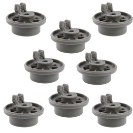First4Spares Premium Lower Basket Wheel Clips for Bosch, Neff & Siemens Dishwashers - Pack of 8