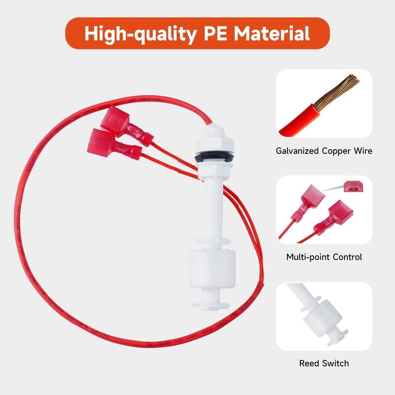 LEYURISE Harvest Float Switch Ice Thickness Float Switch Compatible with