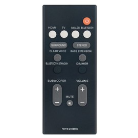 VINABTY FSR78 ZV28960 Replacement Remote Control Compatible with Yamaha Soundbar ATS-1060 YAS-107 ATS-1070 YAS-207 NS-WSW42 ATS-2070 YAS-CU207 YAS-106