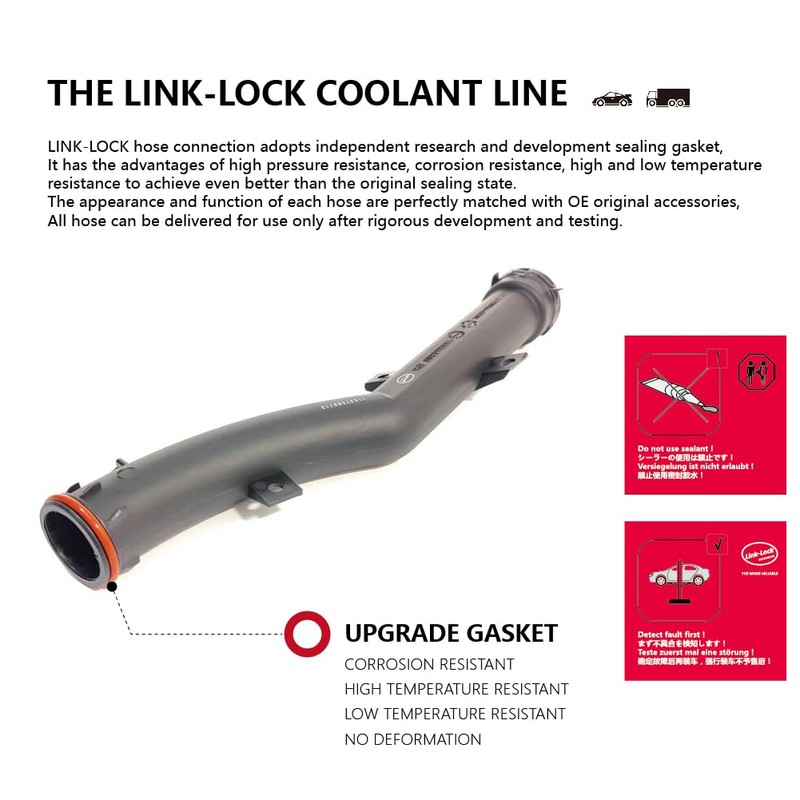 GarageZone LINK-LOCK Coolant Pipe Water Tank to Secondary Kettle Ventilation