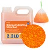 2.2LBS Silica Gel Desiccant Beads, Premium Color Indicating Reusable Desiccant