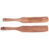 2pcs Slotted Turner Spatula Simple Wooden Spatula with Long Handlefor