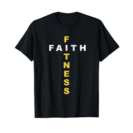 Active-Faith Mens Fitness Cross Christian Workout Modern Gym T-Shirt