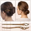 8 Pieces Wooden Hair Sticks Japanese Hair Chopstick for Women