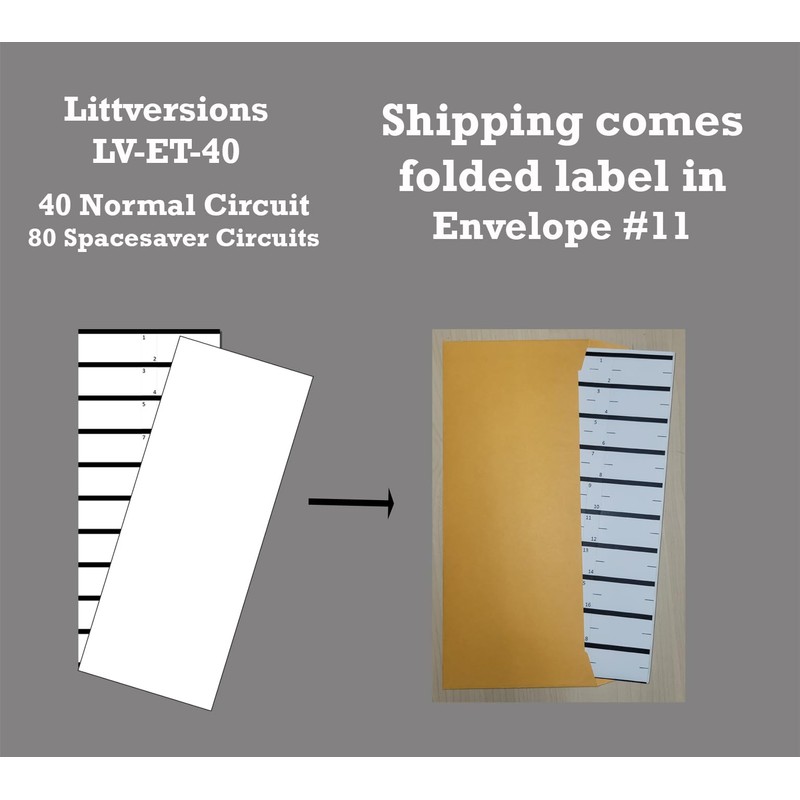 Littversions 40 Circuits 1 Pack Vinyl Replacement for Eaton Cuttler