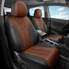 FREESOO Leather Car Seat Covers - Premium Waterproof Faux Leather
