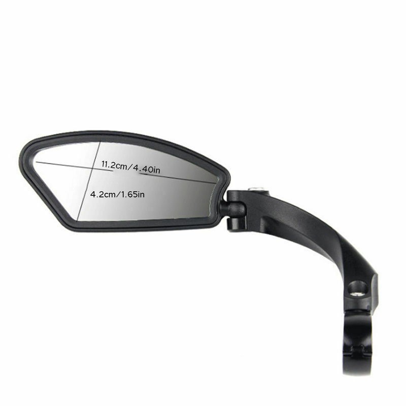 Cycling Bike Handlebar Rear View Mirror Stainless Steel Mirror Surface