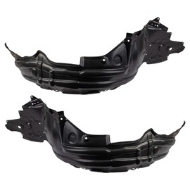 TRQ Inner Fender Liner Set Compatible with 2010-2012 Lexus HS250h LX1248111 LX1249111