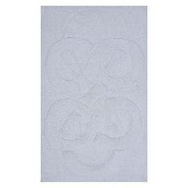 Castle Hill Tuft Twisted 220 GSF Non Skid Back Bath Rug 24 x 40 - White