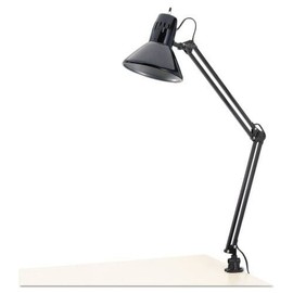 Alera Lamp Desk Architect Arm Swing Adjustable Light Table Task Clamp Black Metal
