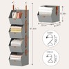 Homsorout Hanging Closet Organizer 4 Tier - Clothes Hanging Shelves,