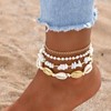 Beach Anklets for Women Boho Beaded Ankle Bracelets Set Adjustable