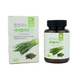 제주 새싹보리 분말 가루 정 콜라겐 콜라보 새싹콜라겐정 80g Jeju Sprout Barley Powder Collagen Collaboration Sprout Collagen Tablet 80g