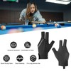 PATIKIL 3 Finger Pool Glove Left Hand, 2 Pcs Billiard