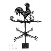 QWORK® Weather Vane Retro Metal Wind Direction Indicator for Garden