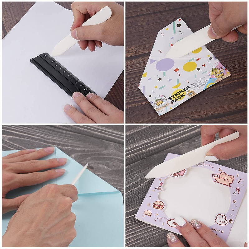 Esamero Genuine Bone Folder Tool for Paper Crafts Origami Paper