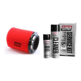 UNI Filter Dual Stage compatible with Yamaha YFZ450 + Cleaning Kit