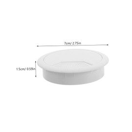 Angoily Abs Round Hole Covers for Desk Plastic Grommet Wire Organizers Cable Management for Furniture Wire Box