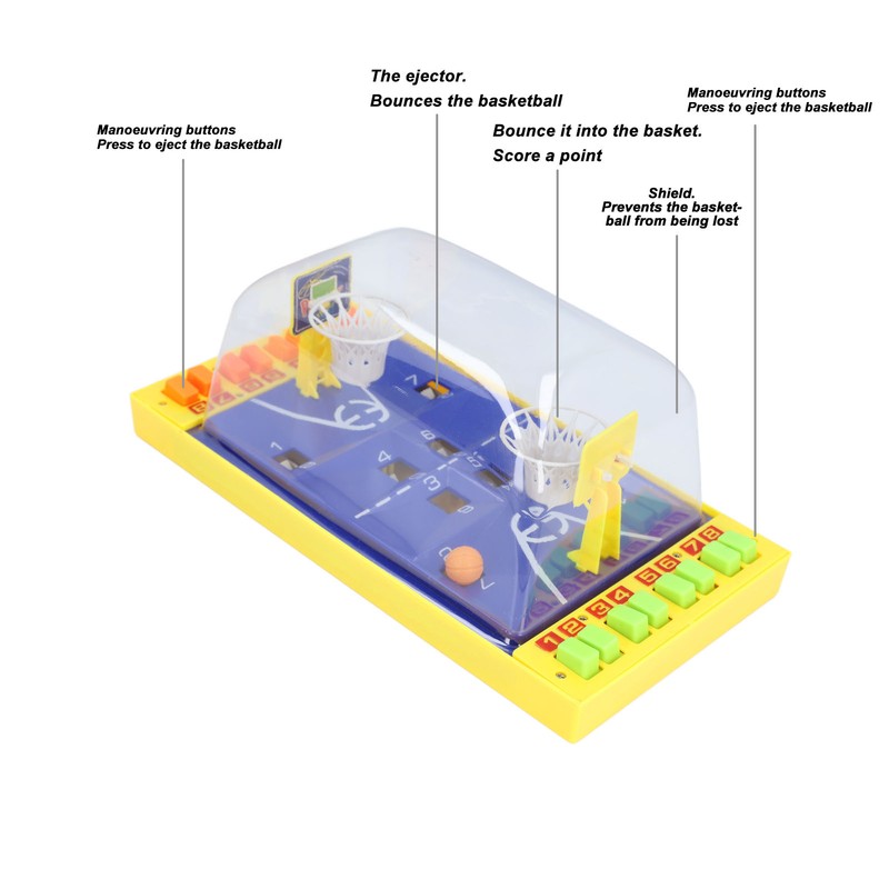 Interactive Basketball Game Toy Improve Finger Dexterity Dual Player Finger