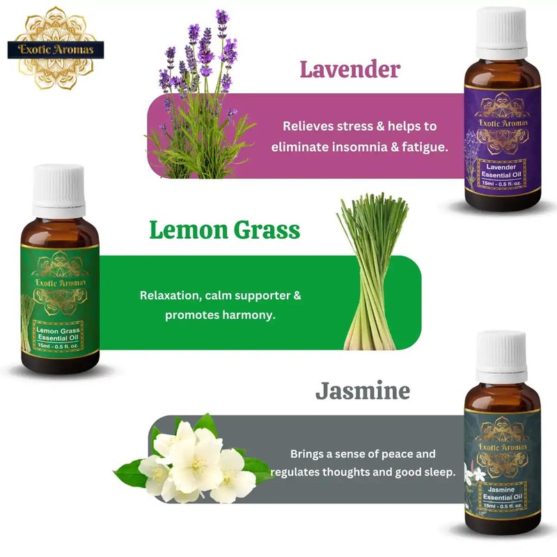 Precious Aromas Essential Oil Lavender Rose Tea Tree Rosemary Jasmine