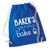 Hippowarehouse Baker's Gonna Bake Drawstring Cotton School Gym Bag 37cm