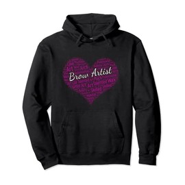 Brow Artist Microblade Lashes Esthetician Pullover Hoodie