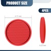 DACIRTY 4 PCS Center Coaster, 2.75 Inch Thickened PVC Soft