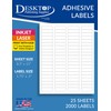 80up 1 3/4" x 1/2" Return Address Labels - 25