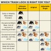 Trash Lock Original Two Strap Lid Lock, Very Secure, Deter