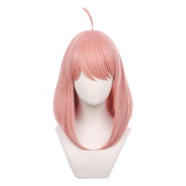 Sizuuenn Anya Fogger Wig, Cosplay, Heat Resistant Wig, High Temperature Hair Yarn, Cosplay Wig, Dedicated Net for Events, School Festivals, Cultural Festivals, Photography, Disguise