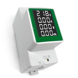 SiRyder Digital Ammeter AC50-300V Railway Watts Meter with LCD Display Digital Ammeter Voltmeter