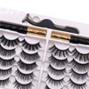 10 Pairs Magnetic False Eyelashes Waterproof Reusable Magnetic False Lashes