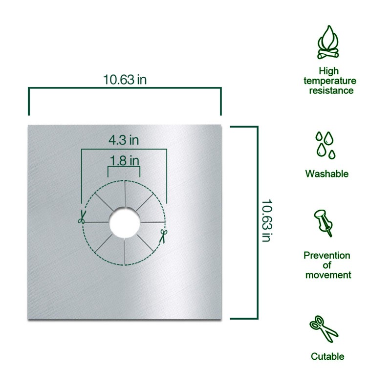 Stove Burner Covers Upgraded Double Thickness Stove Covers for Gas