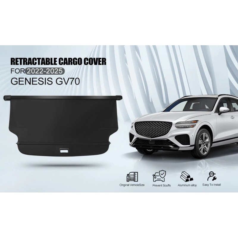 fender_king2024 For 2022-2024 Genesis GV70 Retractable Trunk Cargo Cover Luggage