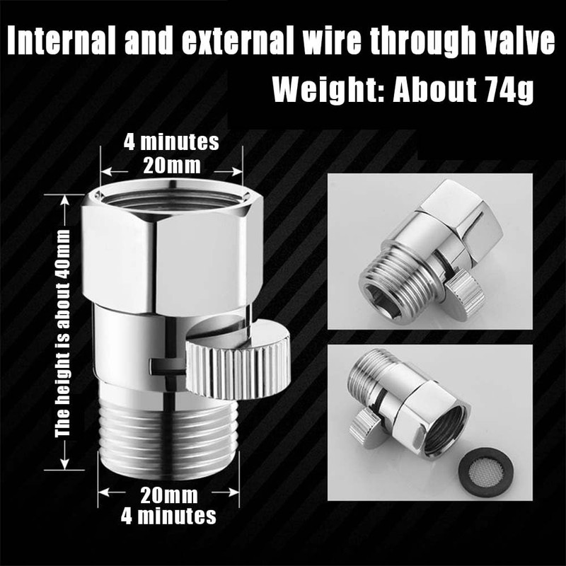 Brass Shower Head Water Flow Control Valve Shower Head for