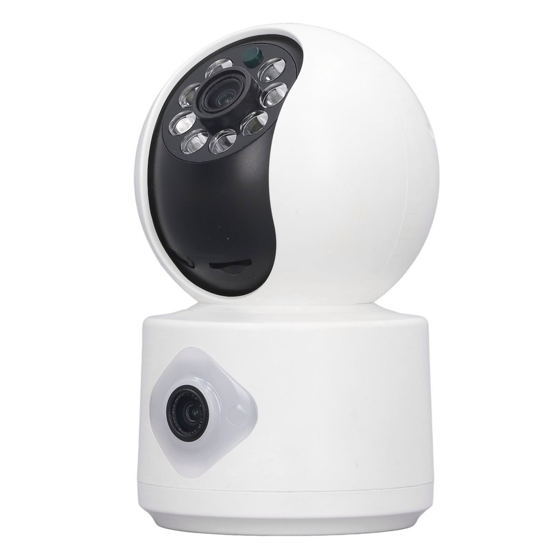 Home Security Camera 2MP Dual Lens Night Vision Remote Control