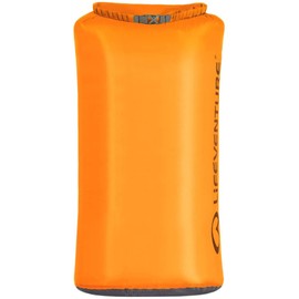 Lifeventure Ultralight 75 Litre Dry Bag, Siliconized Rip-Stop Fabric With Fully Taped Seams Lightweight Waterproof Dry Sack For Kayaking Camping Hiking Travelling Boating Water Sports,Orange