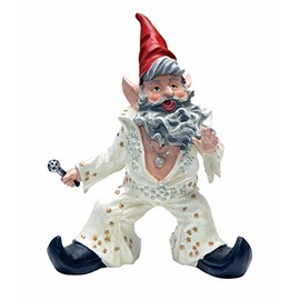 homestyles GNOME King of Rocking Roll Vegas Elvis Garden Collector Indoor Outdoor Garden Statue Yard Figurine