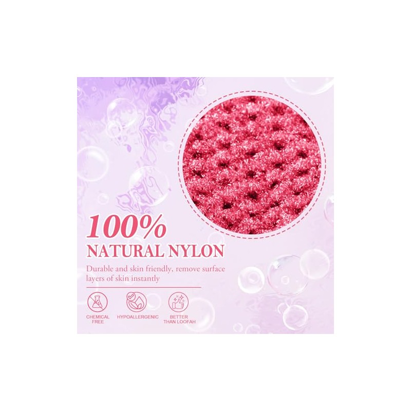 Exfoliating Gloves, 3 Textures Shower Scrub Gloves for Spa, Massage