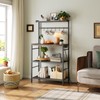 MAHANCRIS Bakers Rack with Power Outlet, Kitchen Storage Shelf with