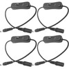Clearhill 4Pcs 5-24V DC On/Off Switch with 5521DC Male and