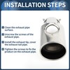 INFINAUTO Land Rover Curved Slant Exhaust for Range Rover 02-10