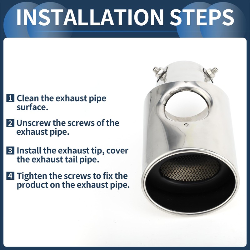 INFINAUTO Land Rover Curved Slant Exhaust for Range Rover 02-10