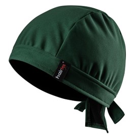 hairtex Stable Hat with Straps - Protects Against Odours - Water Resistant, Dirt-Resistant, Breathable, Green