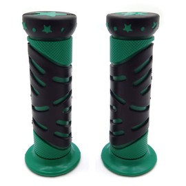 WATERCRAFTS Star Gel Style Grip GREEN Compatible with ATV QUAD WATERCRAFT BOMBARDIER JET SKI RECON RINCON Kawasaki Brute Force Prairie BRUIN GRIZZLY KODIAK(7/8" BOTH SIDE)