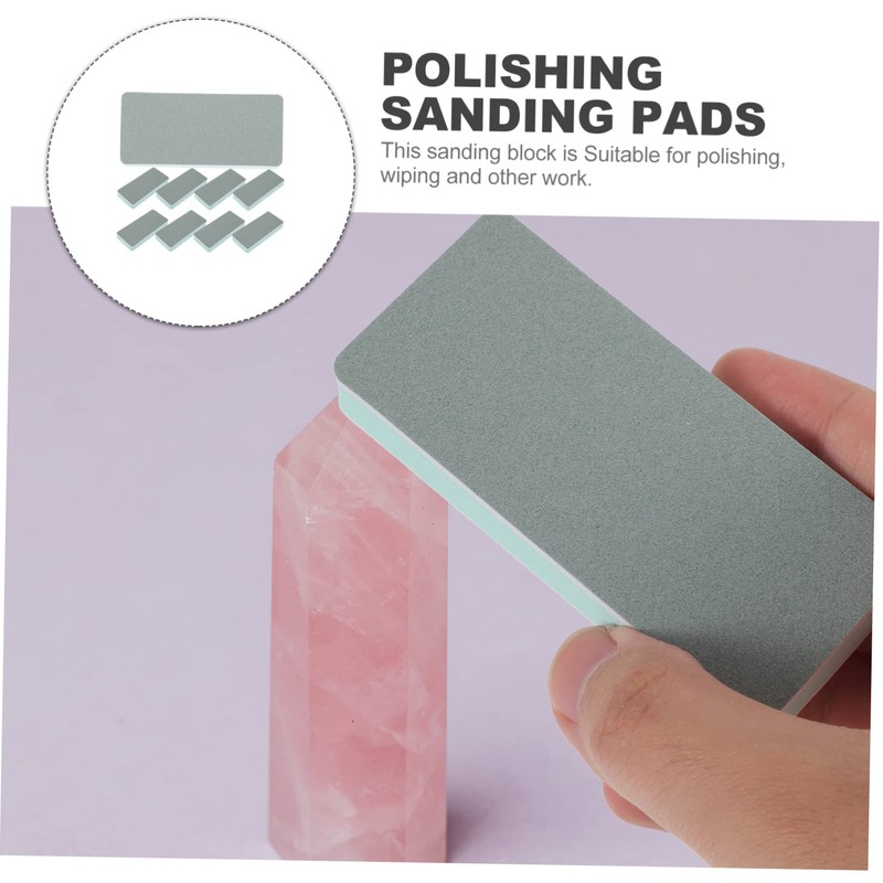 NUOBESTY Sanding Sponges 10pcs Polishing Media Pads Sanding Polishing Pad