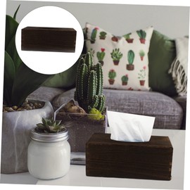 MAGICLULU 1PC Solid Tissue Box Elegant Wooden Tissue Holder for Home Decor Natural Material Napkin Storage Box Chic Design for Living Room Bedroom Bathroom